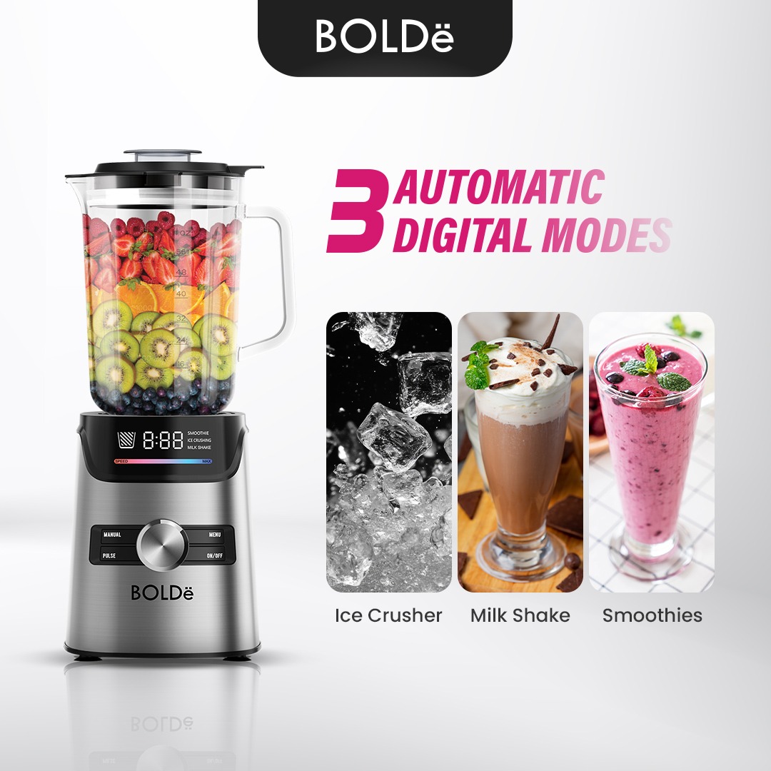 Bolde Smart Digital Blender V8 3 Automatic Modes